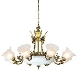 Traditional Classic Painting Feature for Mini Style Metal Chandelier