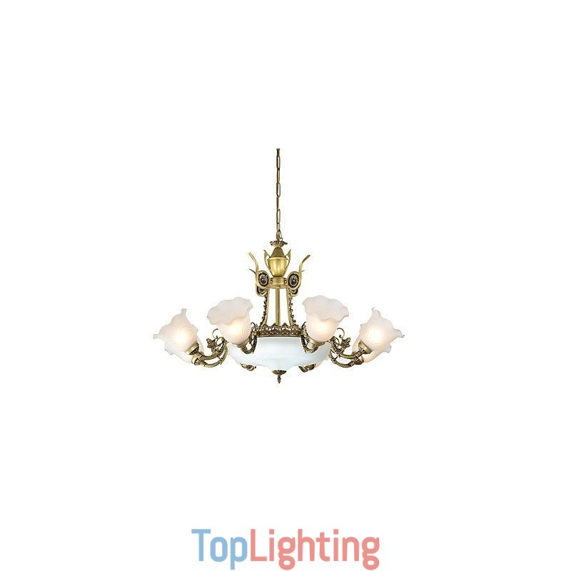 Traditional Classic Painting Feature for Mini Style Metal Chandelier