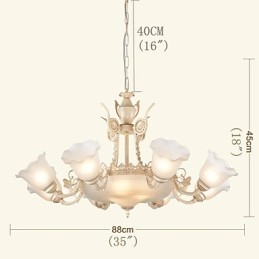 Traditional Classic Painting Feature for Mini Style Metal Chandelier
