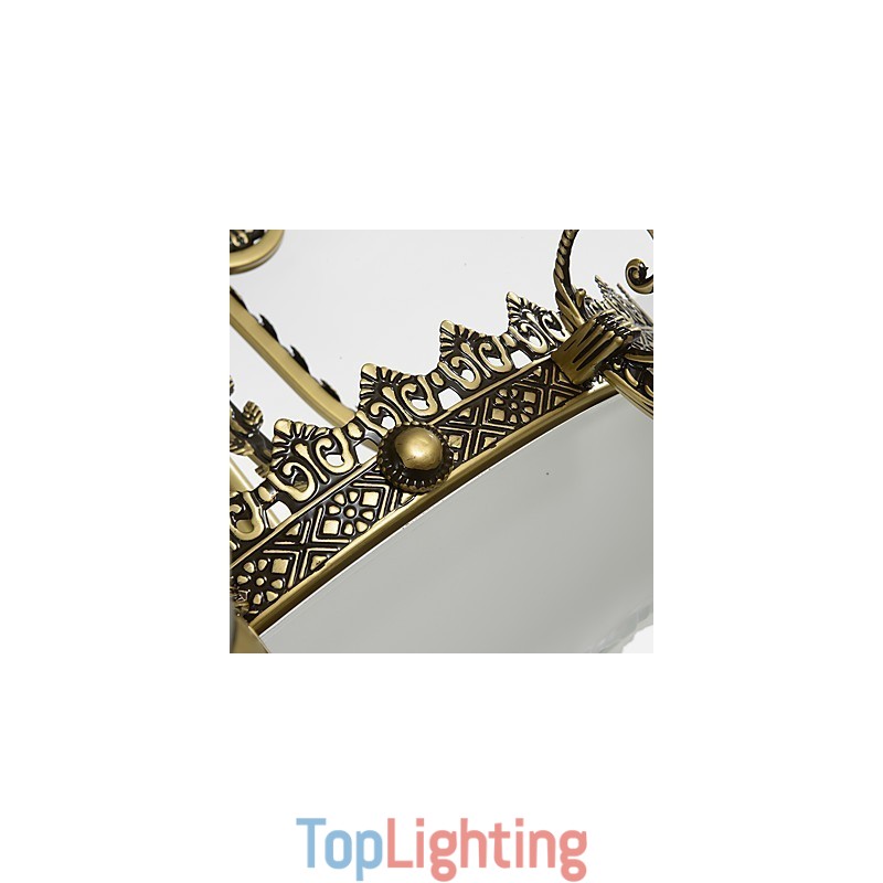 Traditional Classic Painting Feature for Mini Style Metal Chandelier