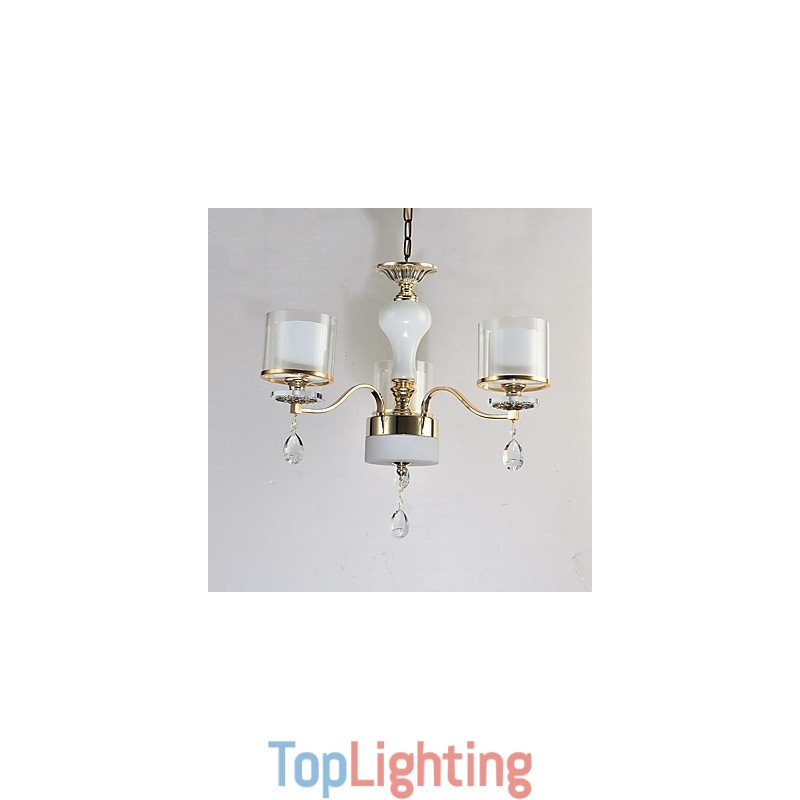 Modern Contemporary Electroplated Feature for Crystal Metal Chandelier