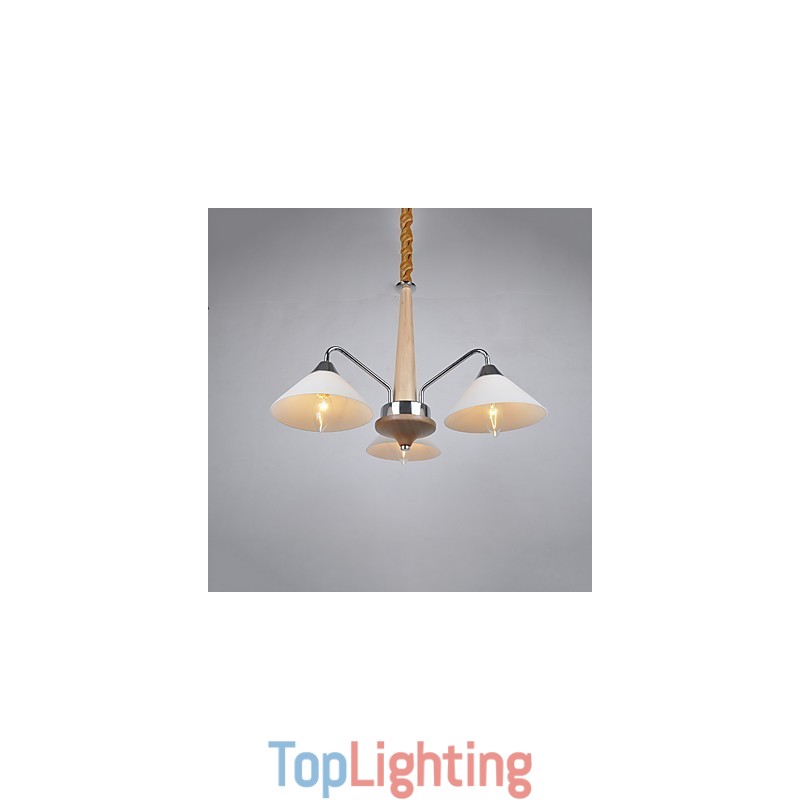 Modern Contemporary Country Electroplated Feature for Wood Bamboo Chandelier