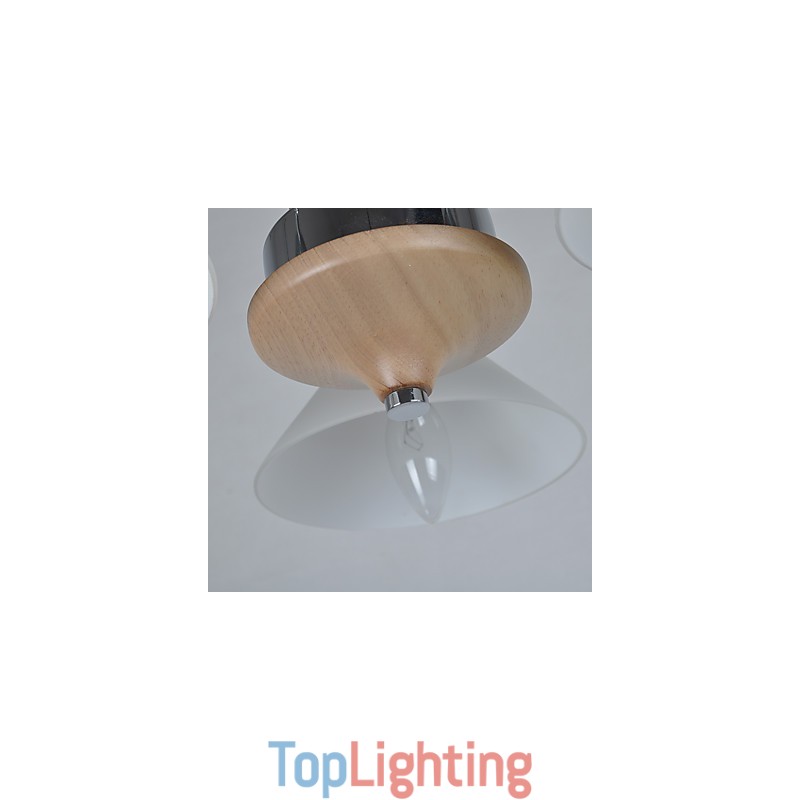Modern Contemporary Country Electroplated Feature for Wood Bamboo Chandelier