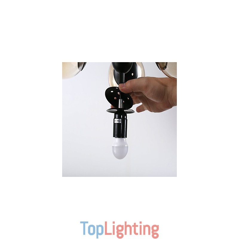 Traditional Classic Retro Painting Feature for Mini Style Metal Chandelier