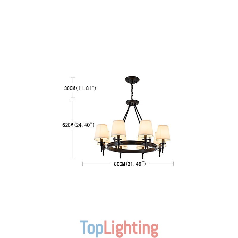 8 Lights Flush Mounted Fixture Chandelier One Light Two Style Modern Contemporary Traditional Classic Rustic Painting