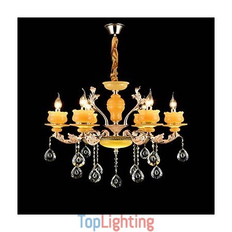 Traditional Classic Zinc Alloy Feature for Crystal Mini Style Metal 6 Bulbs Chandelier Traditional Classic Zinc Alloy Feature for Crystal Mini Style Metal 6 Bulbs Chandelier