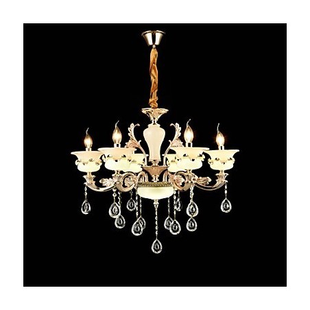 Traditional Classic Zinc Alloy Feature for Crystal Mini Style Metal 6 Bulbs Chandelier Traditional Classic Zinc Alloy Feature for Crystal Mini Style Metal 6 Bulbs Chandelier