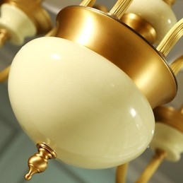 All Copper Chandelier Jade Decorative Chandelier D