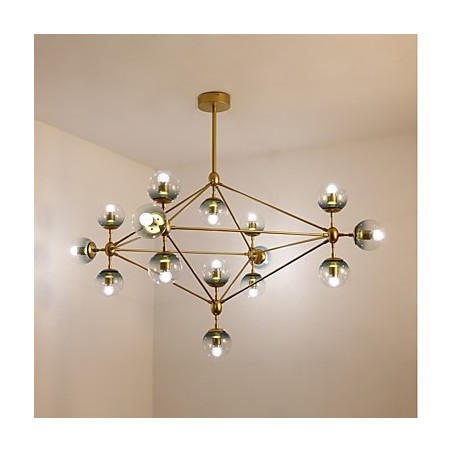 Fifteen Light Post Modern Europe Style Modo Metal Glass Pendant Lamp the Foyer Decorate Industrial Chandelier Lamp Fifteen Light Post Modern Europe Style Modo Metal Glass Pendant Lamp the Foyer Decorate Industrial Chandelier Lamp