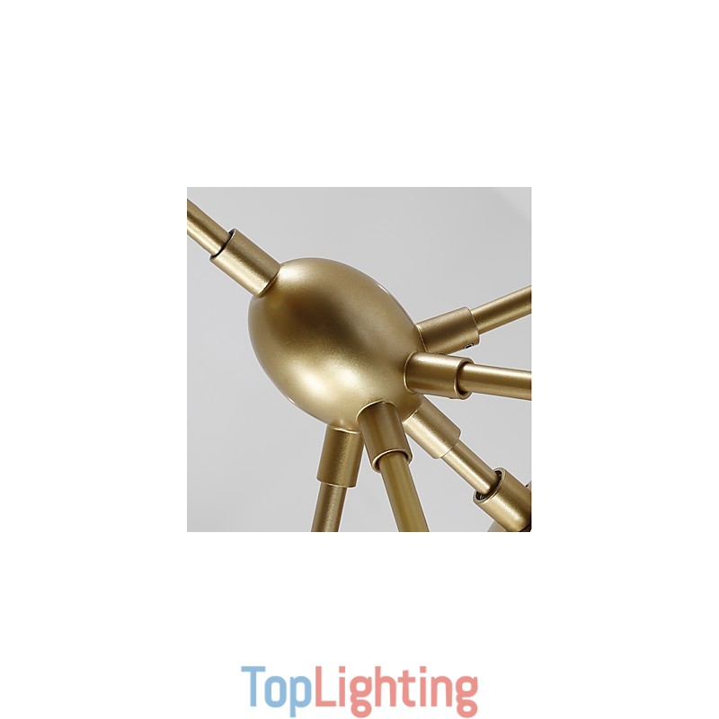 Ten Light Post Modern Europe Style Modo Metal Glass Pendant Lamp the Foyer Decorate Industrial Chandelier Lamp