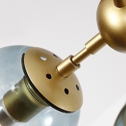 Ten Light Post Modern Europe Style Modo Metal Glass Pendant Lamp the Foyer Decorate Industrial Chandelier Lamp