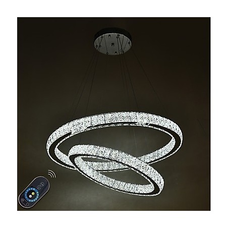 Indoor Crystal Chandelier Modern Pendant Light Ceiling Light Dimmable Lighting Lamp with Remote Control Indoor Crystal Chandelier Modern Pendant Light Ceiling Light Dimmable Lighting Lamp with Remote Control