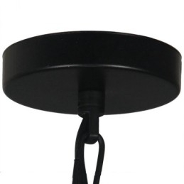 Vintage Metal Pendant Light with Glass Shade