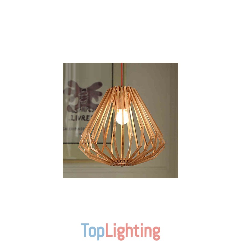 Chandelier Mini Style Traditional Classic Wood Bamboo