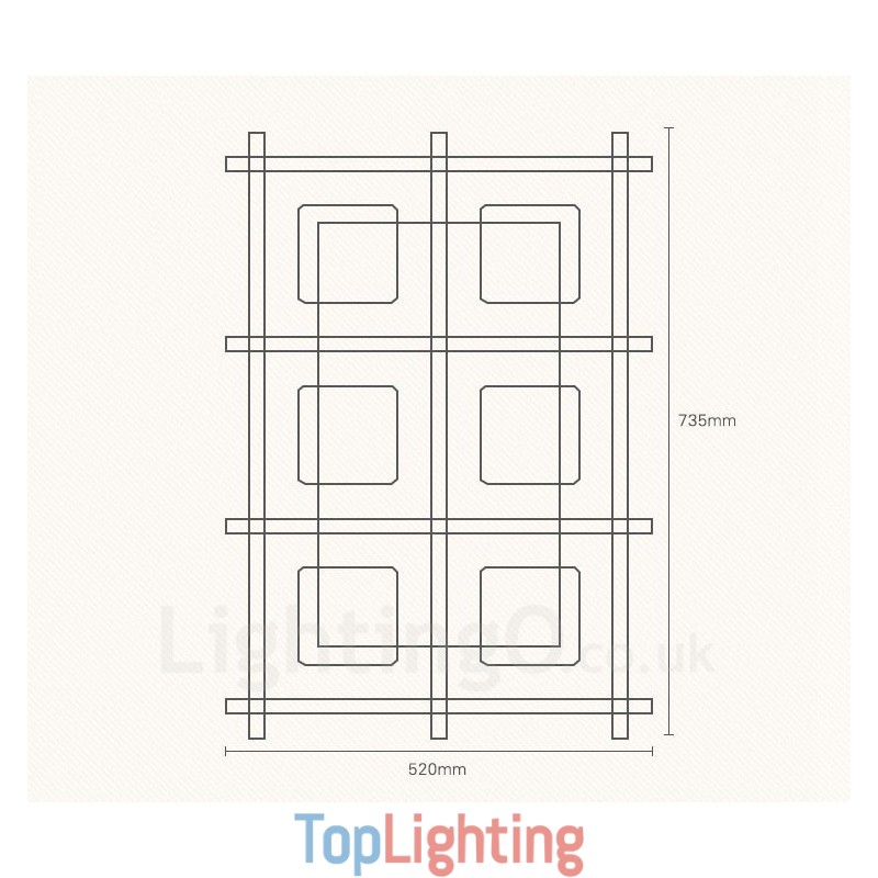 6 Light Modern Contemporary Nordic style Flush Mount Ceiling Lights with Glass Shade