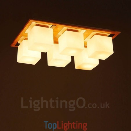 6 Light Modern Contemporary Flush Mount Ceiling Lights with Glass Shade 6 Light Modern Contemporary Flush Mount Ceiling Lights with Glass Shade