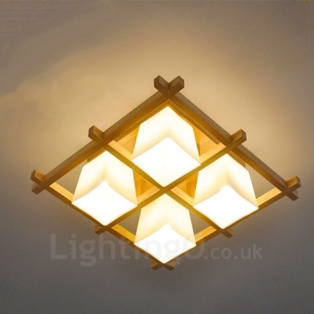 4 Light Modern Contemporary Flush Mount Ceiling Lights with Glass Shade 4 Light Modern Contemporary Flush Mount Ceiling Lights with Glass Shade