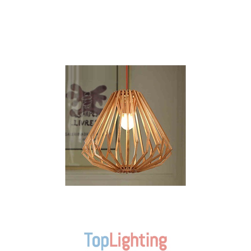 Chandelier Mini Style Traditional Classic Wood Bamboo