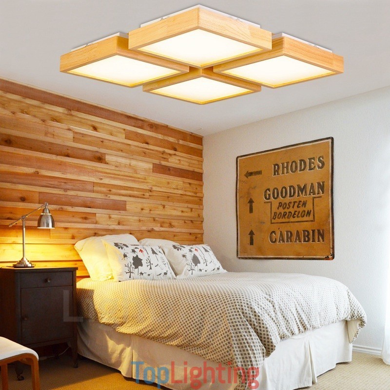 4 Light Modern Contemporary Nordic style Flush Mount Ceiling Lights with Acrylic Shade