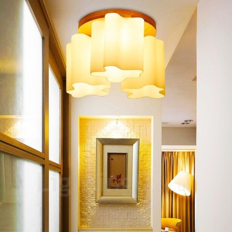 3 Light Modern Contemporary Flush Mount Ceiling Lights with Glass Shade 3 Light Modern Contemporary Flush Mount Ceiling Lights with Glass Shade