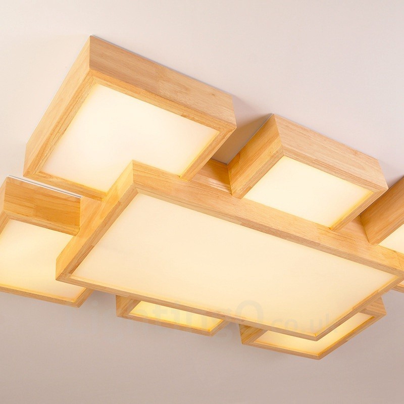 6Modern Contemporary Nordic style Flush Mount Ceiling Lights with Acrylic Shade