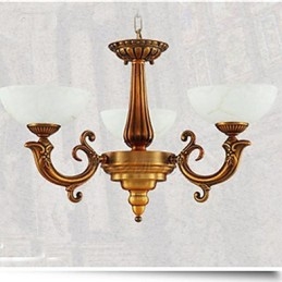 The Chinese Style Marble lamp Chandelier Full Copper lamp Chandelier