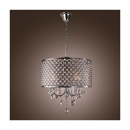 Traditional Classic Crystal Chrome Metal Chandelier Traditional Classic Crystal Chrome Metal Chandelier
