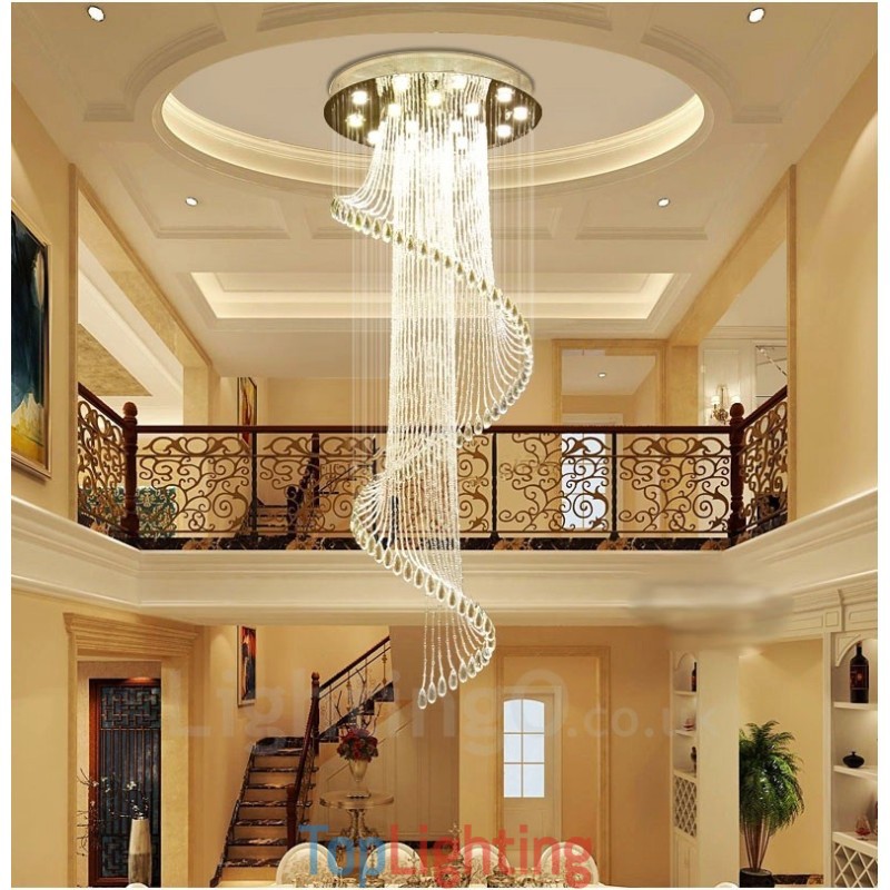 15 Lights Modern Crystal Ceiling Pendant Light Indoor Chandelier Lighting Lamps Fixtures with Bulbs