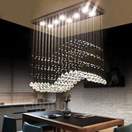 Modern Crystal Ceiling Pendant Light Indoor Chandelier Lighting Lamps Fixtures Modern Crystal Ceiling Pendant Light Indoor Chandelier Lighting Lamps Fixtures