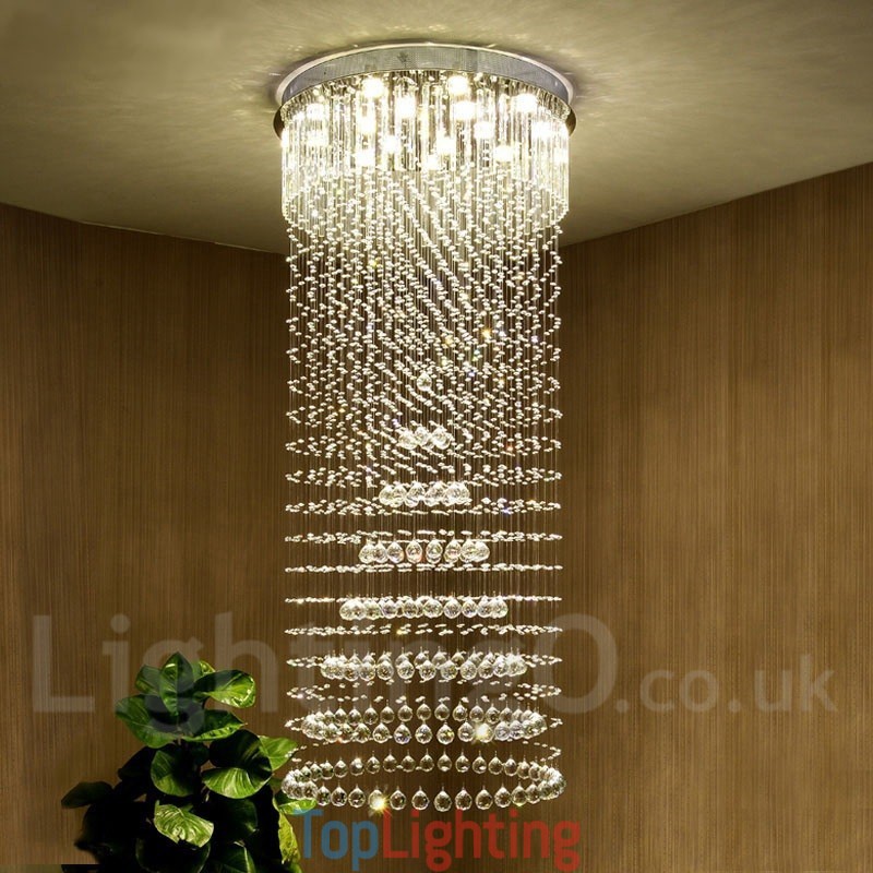 Modern Crystal Ceiling Pendant Light Indoor Chandelier Lighting Lamps Fixtures