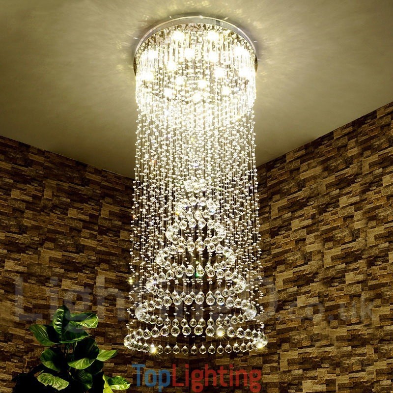 Modern Crystal Ceiling Pendant Light Indoor Chandelier Lighting Lamps Fixtures