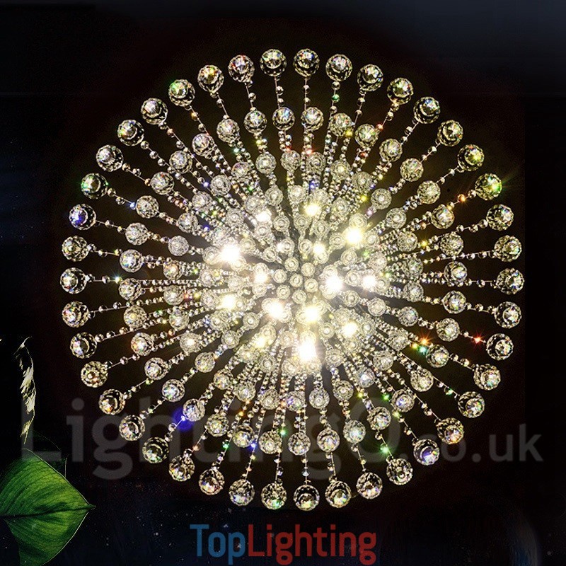 Modern Crystal Ceiling Pendant Light Indoor Chandelier Lighting Lamps Fixtures