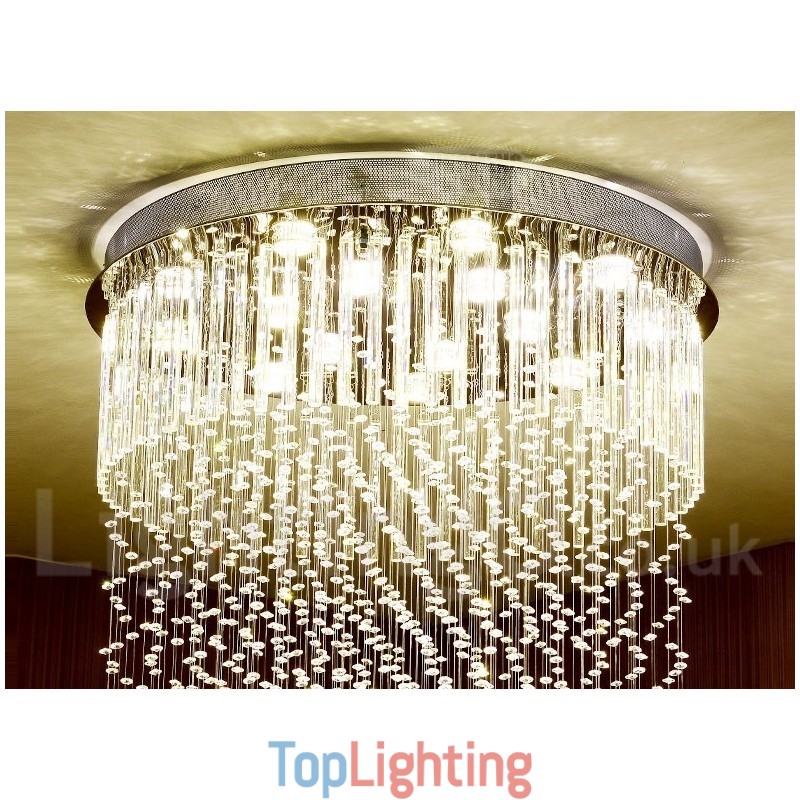 Modern Crystal Ceiling Pendant Light Indoor Chandelier Lighting Lamps Fixtures