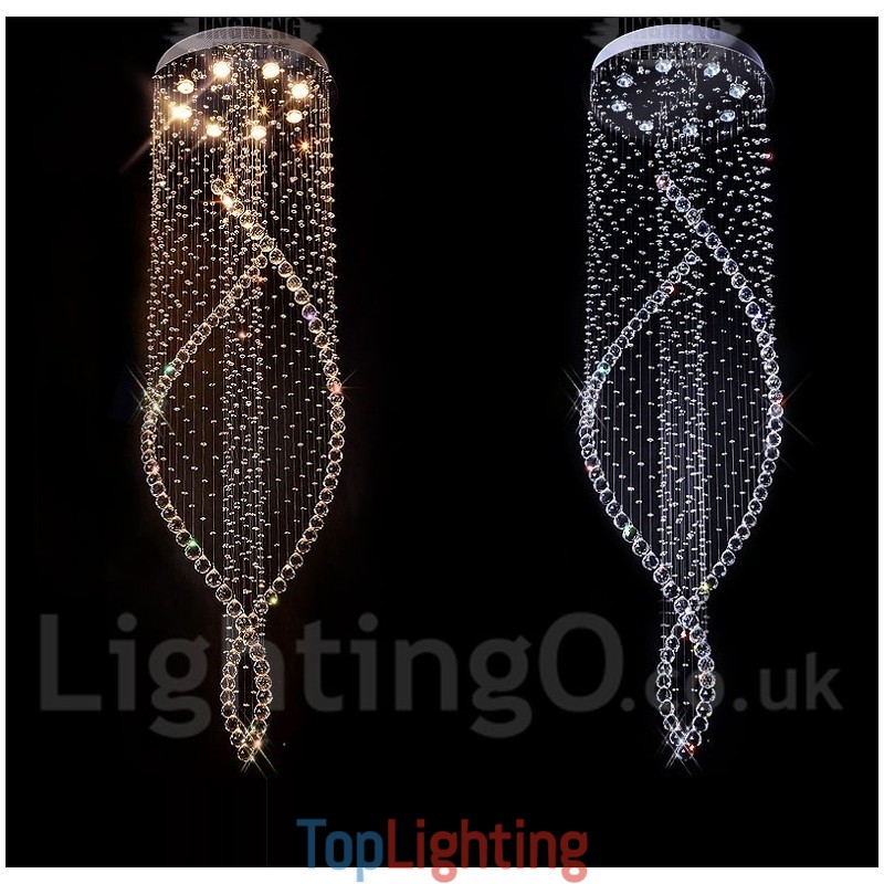 Extra Large Modern Crystal Ceiling Pendant Light Indoor Chandelier Lighting Lamps Fixtures