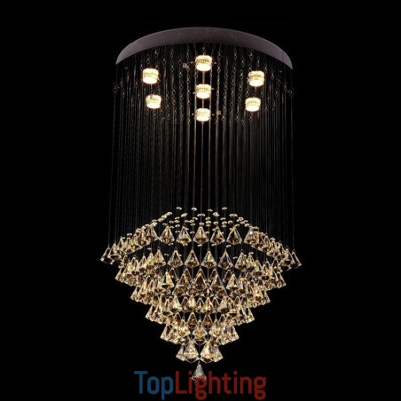 7 Lights Modern Crystal Ceiling Pendant Light Indoor Chandelier Lighting Lamps Fixtures 7 Lights Modern Crystal Ceiling Pendant Light Indoor Chandelier Lighting Lamps Fixtures