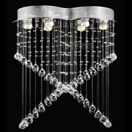 6 Lights Modern Crystal Ceiling Pendant Light Indoor Chandelier Lighting Lamps Fixtures