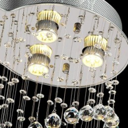 6 Lights Modern Crystal Ceiling Pendant Light Indoor Chandelier Lighting Lamps Fixtures