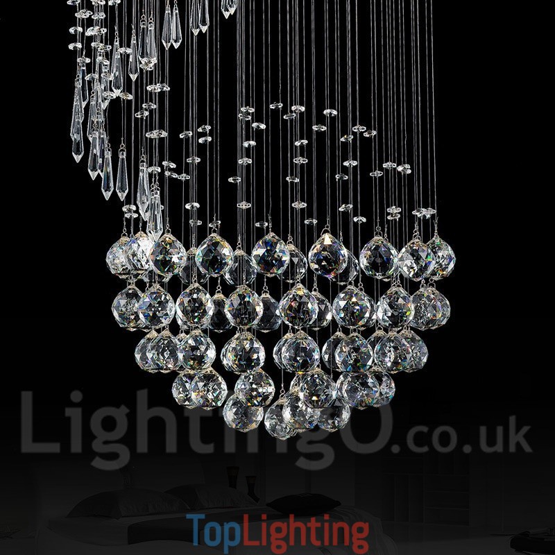 6 Lights Modern Crystal Ceiling Pendant Light Indoor Chandelier Lighting Lamps Fixtures