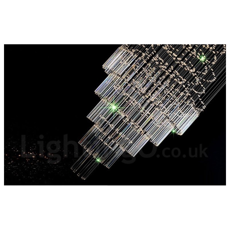 10 Lights Modern Crystal Ceiling Pendant Light Indoor Chandelier Lighting Lamps Fixtures