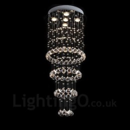 5 Lights Modern Crystal Ceiling Pendant Light Indoor Chandelier Lighting Lamps Fixtures