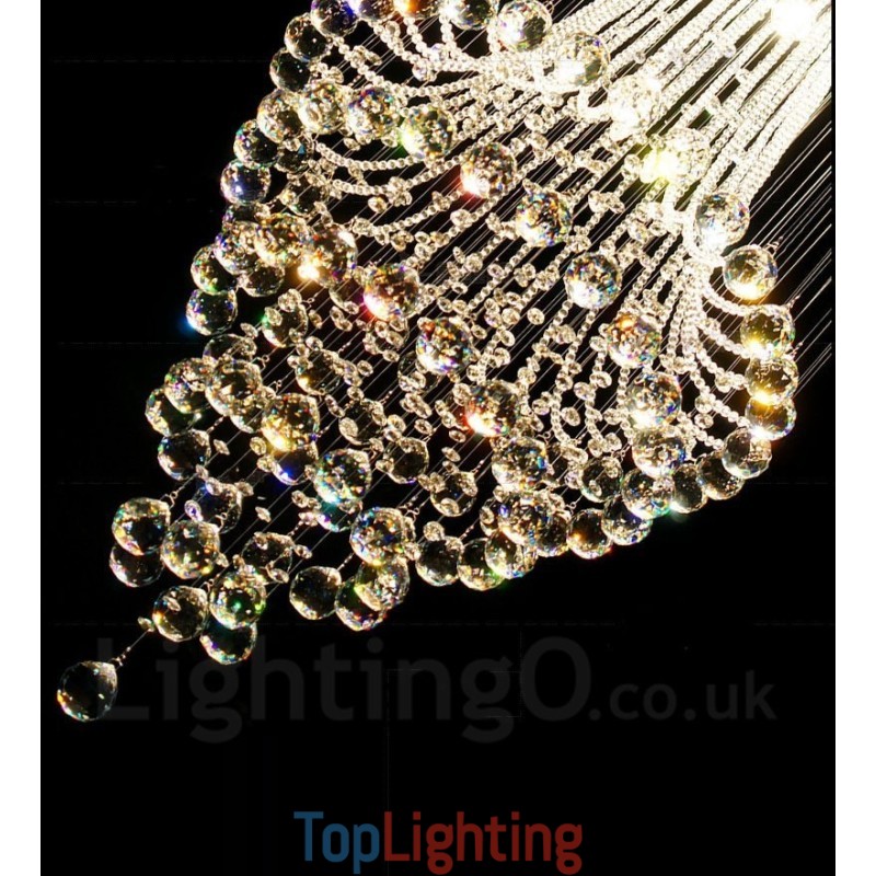 9 Lights Modern Crystal Ceiling Pendant Light Indoor Chandelier Lighting Lamps Fixtures