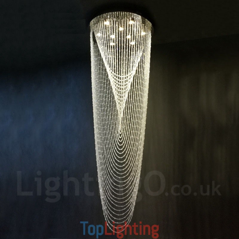 9 Lights Modern Crystal Ceiling Pendant Light Indoor Chandelier Lighting Lamps Fixtures