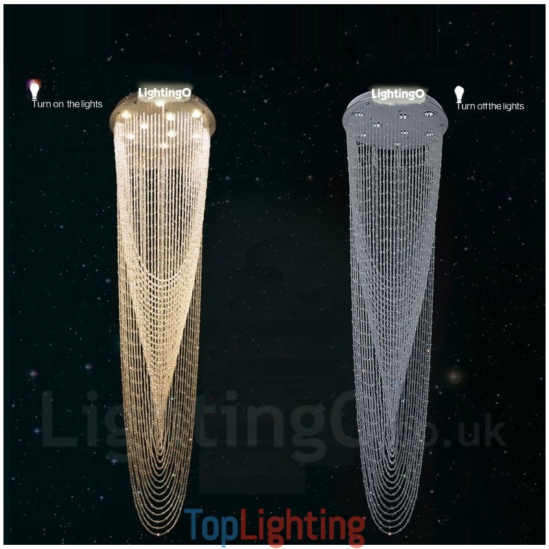 9 Lights Modern Crystal Ceiling Pendant Light Indoor Chandelier Lighting Lamps Fixtures