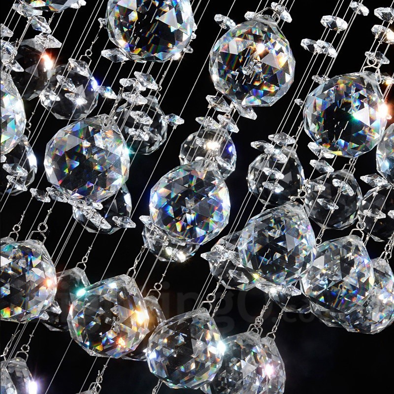 4 Lights Modern Crystal Ceiling Pendant Light Indoor Chandelier Lighting Lamps Fixtures