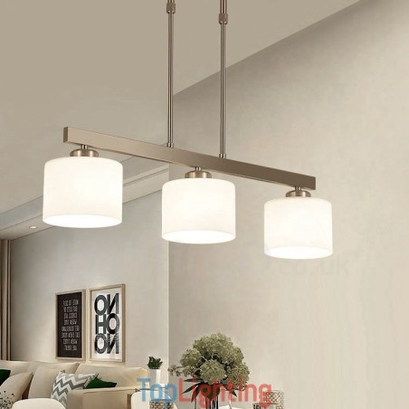 3 Lights Modern Chrome Pendant Light Indoor Chandelier Home Hanging Lighting Lamps Fixtures with Glass Shades 3 Lights Modern Chrome Pendant Light Indoor Chandelier Home Hanging Lighting Lamps Fixtures with Glass Shades