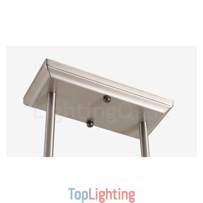 3 Lights Modern Chrome Pendant Light Indoor Chandelier Home Hanging Lighting Lamps Fixtures with Glass Shades