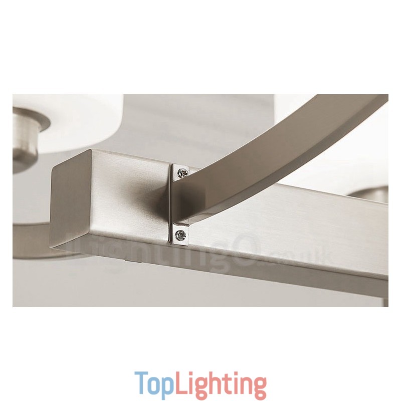 6 Lights Modern Chrome Pendant Light Indoor Chandelier Home Hanging Lighting Lamps Fixtures with Glass Shades
