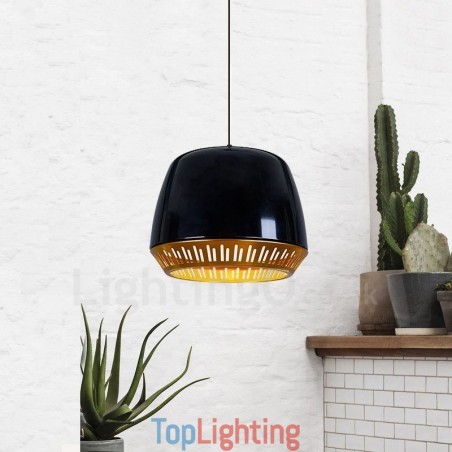 1 Light Modern Contemporary Pendant Light with Black White Red Blue Shade 1 Light Modern Contemporary Pendant Light with Black White Red Blue Shade