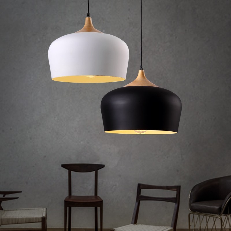 1 Light Modern Contemporary Pendant Light Pendant Lamp with White Red Blue Shade
