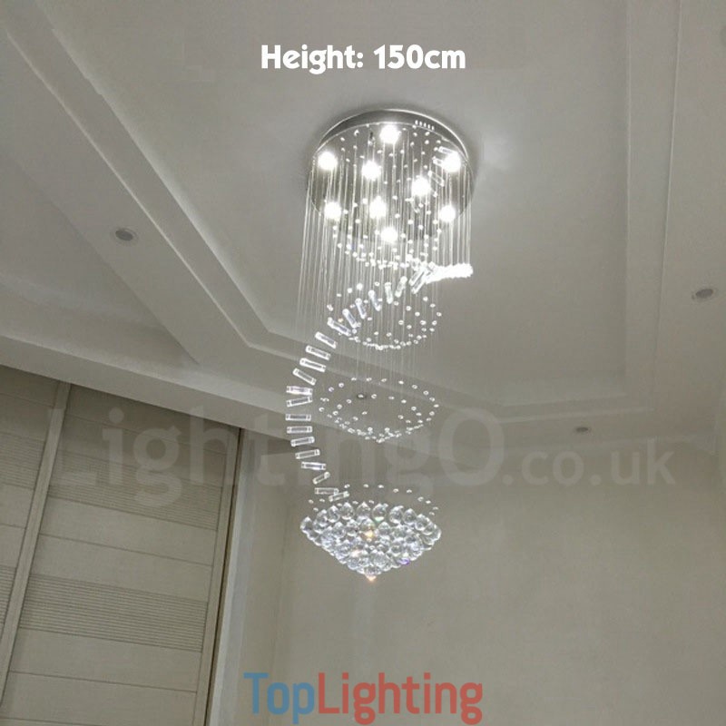 9 Lights Modern K9 Crystal Ceiling Pendant Light Indoor Chandelier Lighting Lamps Fixtures